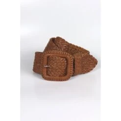 Leather Plaited Belt - Tan 7 Leather Plaited Belt - Tan -Equestrian equipment leather plaited belt tan hitchley harrow 3