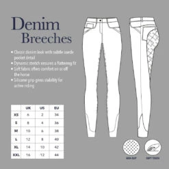 LeMieux Denim Breeches -Equestrian equipment lemieux denim breeches southern sport horses 8
