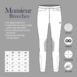 LeMieux Monsieur Men's Breeches -Equestrian equipment lemieux monsieur mens breeches southern sport horses 7