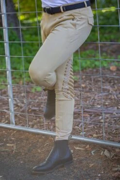 QJ Riding Wear Men's Breech With Silicon Knee Grip -Equestrian equipment menssilicon fa8bbd8f f2dd 4b22 a533 e2bd6e754ae2