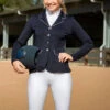 White Competition Riding Tights - QJ Riding Wear