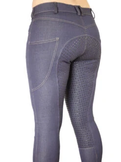 Denim Jodhpurs With Silicone Seat And Phone Pocket -Equestrian equipment zz 3e31ec81 713c 4d45 8033 0c791ce56299